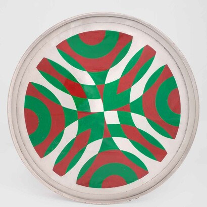 Ennio Chiggio, Tondo, 1990 Acrilico su cartone, 33x6 cm- Fondazione Cassa di Risparmio  di Padova e Rovigo
