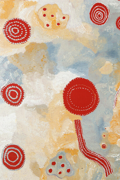 Uṉṯuṟu-uṉṯuṟu (blossom), artwork in exhibition. Courtesy of Outstation Gallery