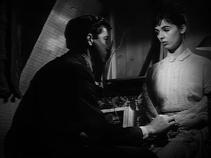 Escena de la película The Diary of Anne Frank (1959)