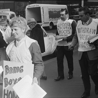 Anti-Vietnam war protest in 1965
