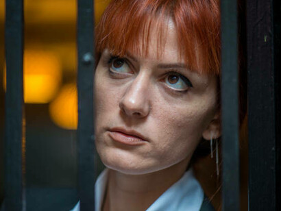 A female journalist behind bars in prison