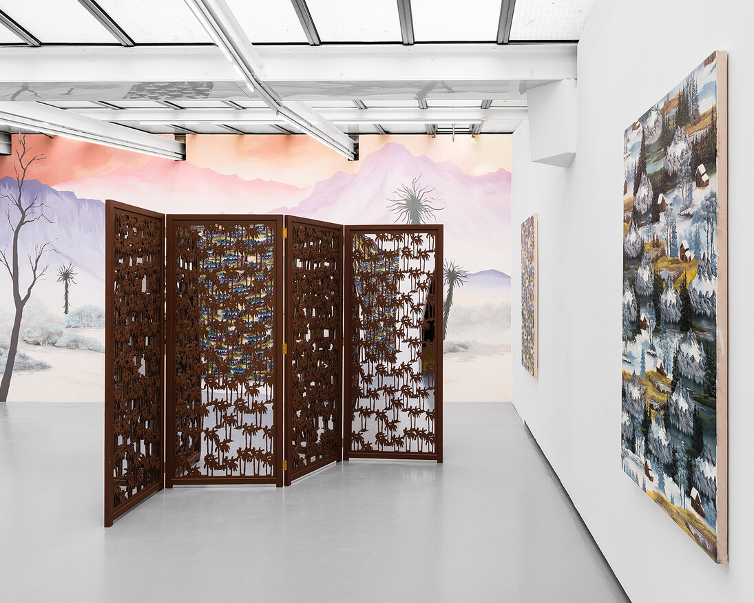 Exhibition view, «Imitation Sand», solo show by Neil Raitt.Valentin, Paris, France. 2018.© Photo: Grégory Copitet / Courtesy of the artist and Valentin, Paris