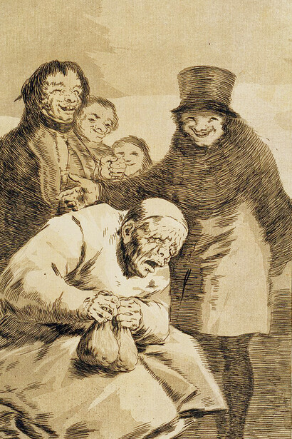 Capricho № 30: ¿Por qué esconderlos?‎, Francisco de Goya, parte de la serie Los caprichos