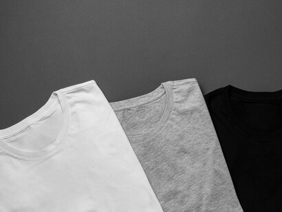 This shirt mockup showcases plain clothing designed with nanotechnology, featuring self-cleaning fabric for odor-resistant and low-maintenance wear