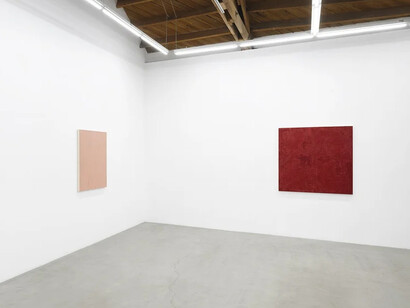 Marcia Hafif, Experience of being, exhibition view. Courtesy of parrasch heijnen