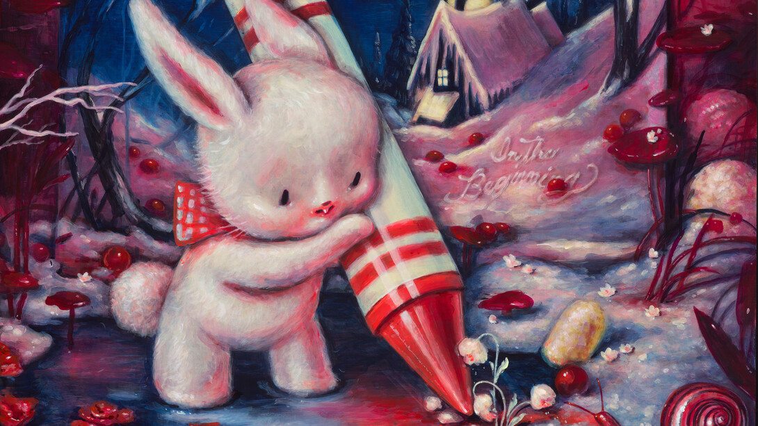 Brandi Milne, Out here on my own (detail). Courtesy of Corey Helford Gallery