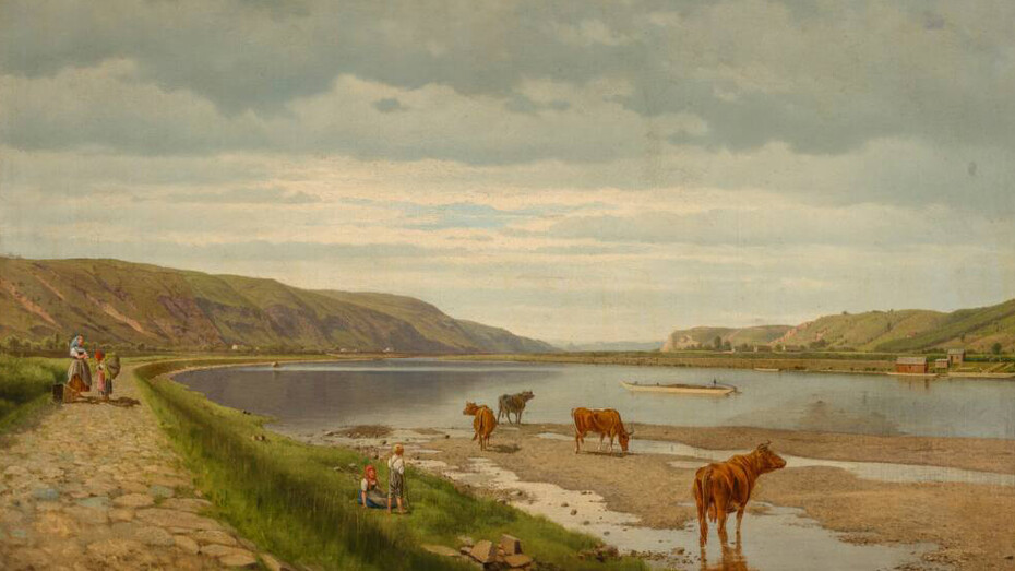 Bedřich Havránek, On the bank of the Vltava River (Vltava River near Chuchle), 1875. Courtesy of Národní galerie Praha