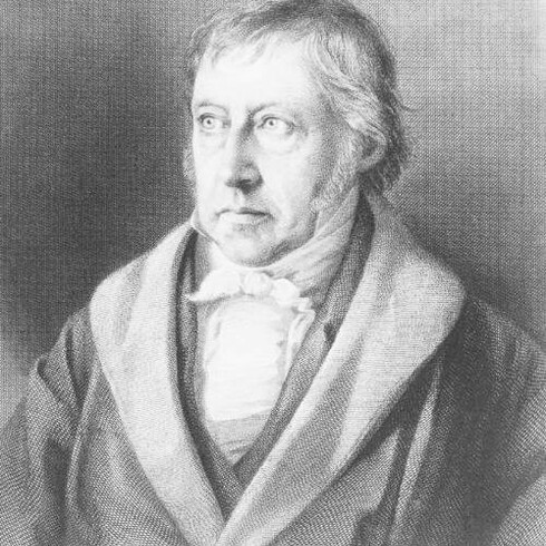 Ritratto di G.W.F._Hegel, incisione in acciaio di Lazarus Sichling da una litografia di Julius L. Sebbers, circa 1828