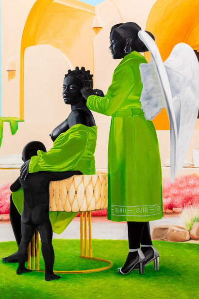 Conrad Egyir, Milk, Hhoney and refuge, 2024. Courtesy of Miles McEnery Gallery  