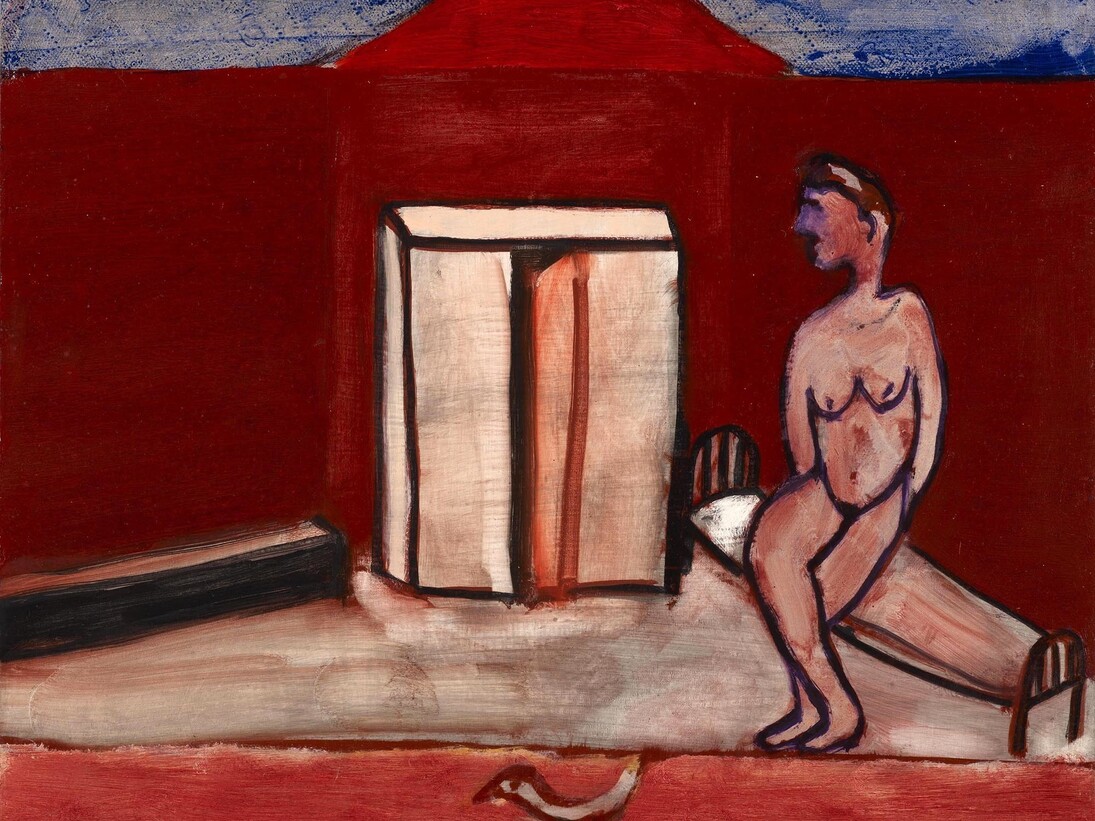 Andrzej Jackowski, Untitled II, 2014, Oil on Wood, 40.3 x 503 cm