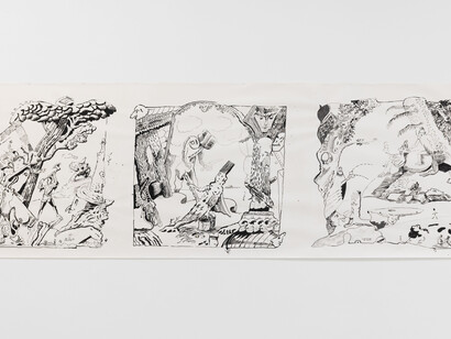 Manuel João Vieira, A ilha púrpura: notas e paisagens, vista da exposição. Cortesia do MAAT