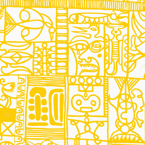 John Pule, Sun, 2012. Courtesy of Venus Over Manhattan Gallery