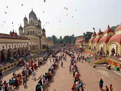 The Kali temple at Dakshineswar