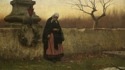 All Souls' Day, Jakub Schikaneder, 1888