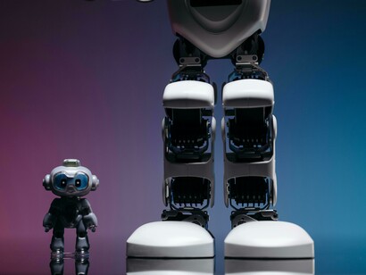 Detailed view of robot toys illustrating key concepts in AI systems, machine learning, and emerging tech innovation