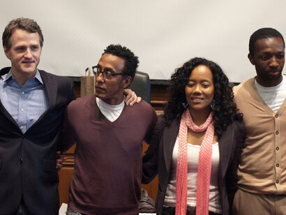 "The Wire" cast in 2010: Jim True-Frost, Andre Royo, Sonja Sohn, Jamie Hector