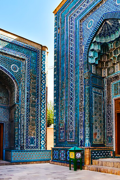 Samarkand is a city in Uzbekistan known for its mosques and mausoleums. It's on the Silk Road, the ancient trade route linking China to the Mediterranean