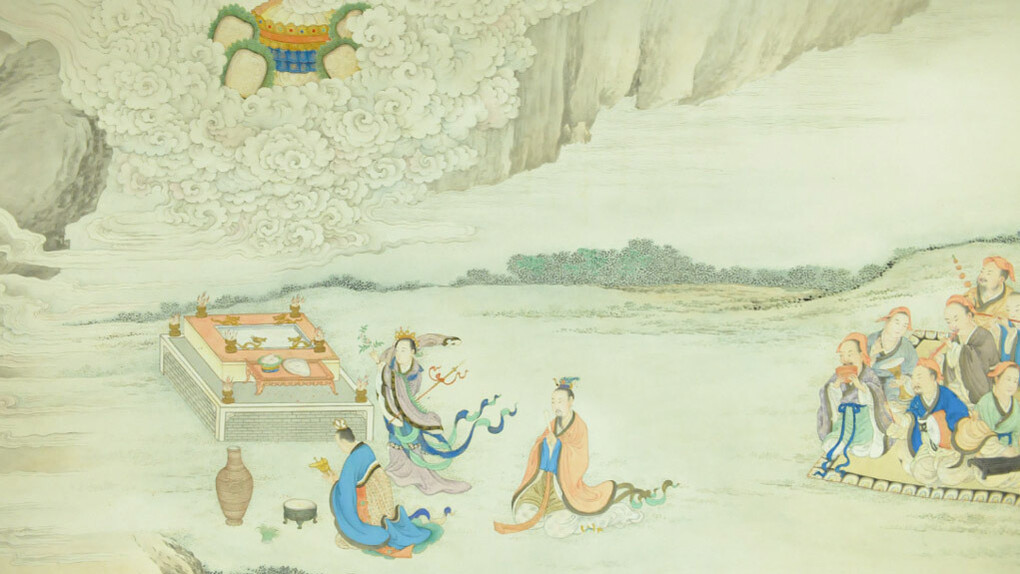 Yáo Wényuán, Illustrations to nine odes to the Emperor (detail), XVIII century. Courtesy of New Tretyakov Gallery