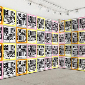 Anthony Burrill x Oxfam x Jealous. Courtesy of Jealous Gallery