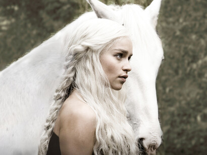 Daenerys Targaryen, interpretada por la actriz Emilia Clarke 