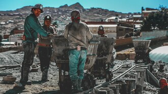 Mineros en Cerro Rico, Potosi, Bolívia