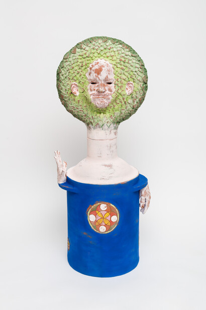 Jonathan Baldock, Becoming Plant (A hop), 2023, photo © Mark Blower. Courtesy the artist and Stephen Friedman Gallery