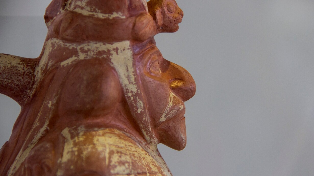 Figura en un huaco de la cultura Moche