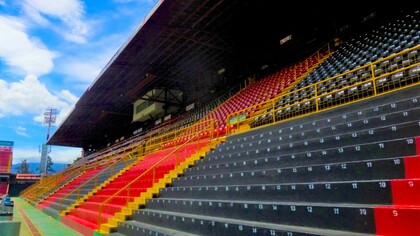 Vista del estadio Alejandro Morera Soto, en la ciudad de Alajuela, sede de la Liga Deportiva Alajuelense