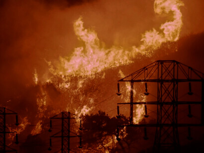 Authorities announced the 2017 Thomas fire was caused by Southern California Edison power lines, USA