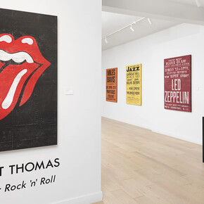 Robert Thomas, It’s only rock and roll, exhibition view. Courtesy of Casterline/Goodman Gallery