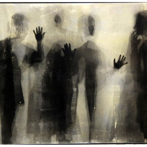 Nikos Kessanlis, no 082, liquid emulsion on canvas, 133 x 183 cm