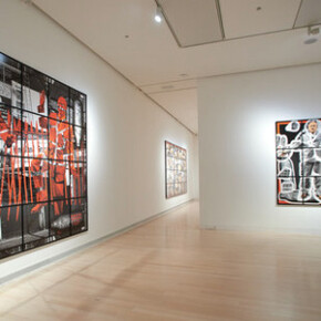 Gilbert & George Scapegoating, Exhibition view. Courtesy of Ludwig Museum