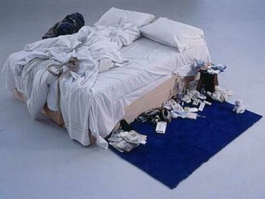 My Bed is a sculpture by the English artist Tracey Emin