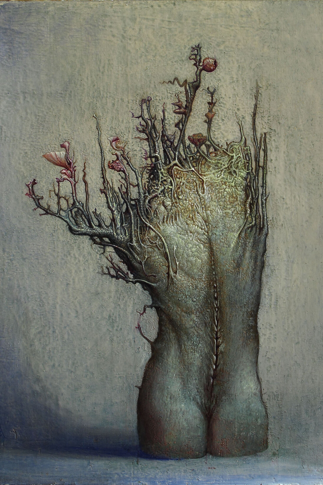 Agostino Arrivabene, Senza titolo, 2016-2017, olio su legno, cm 43x38. Courtesy of MAC