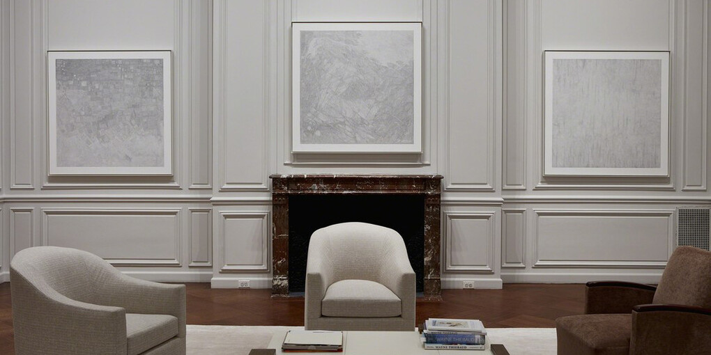 Jacob El Hanani Linescape, Exhibition view. Courtesy of Acquavella Galleries