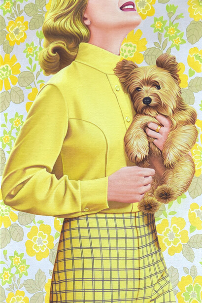 James Rieck, Buttery, 2019, Oil on canvas, detail