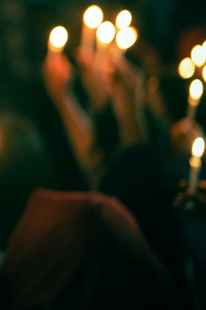 A candle vigil
