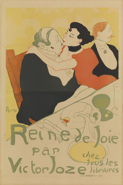 Henri de Toulouse-Lautrec (French, 1864–1901). Reine de joie (Queen of Joy). 1892. Lithograph, sheet: 59 7/16 x 39 7/16 in. (151 x 100.1 cm) The Museum of Modern Art, New York. Gift of Mr. and Mrs. Richard Rodgers, 1961 