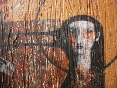 Vergine nera del melograno, dettaglio