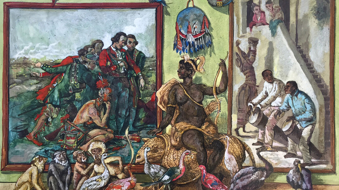 Douglas Pérez Castro, El Buen Salvaje, 2013, oil on canvas, 50 x 70 cm
