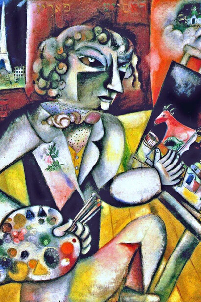 "Autorretrato" (1913), otra de las obras presentes en la exposición