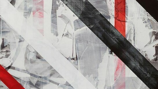 Kevin Appel, detail of Shame, 2014, Acrylic, oil, and UV cured ink on canvas over panel, 84 x 72 inches, 213.4 x 182.9 cm