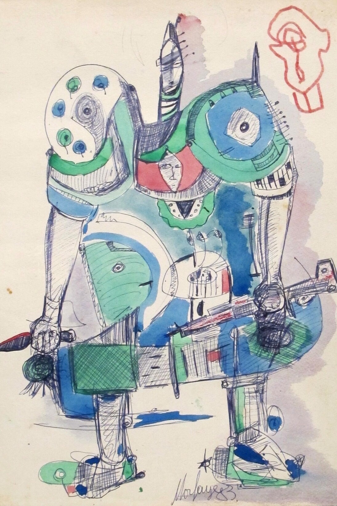 Mor Faye, The Untitled Series, Works on Paper, 1969-84. Courtesy of Skoto Gallery  