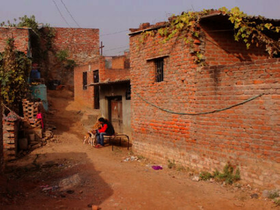 Khori Gaon es un distrito ubicado en la frontera entre Delhi y Haryana