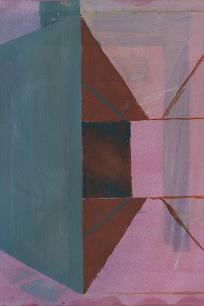 Tobias Buckel, Raumdilemma, 2013, oil on paper, 40 x 30 cm © Peter von Kant and the artist
