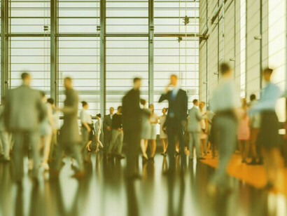 Lobbying in a crowded area is often a sign that the agenda is of high importance
