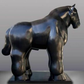 Fernando Botero, Horse, Bronze, 109 1/8 x 102 3/4 x 53 7/8 in. 277 x 261 x 137 cm