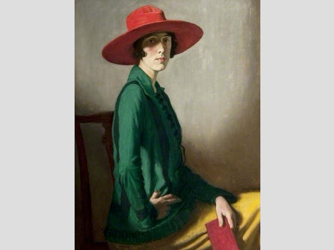 William Strang Lady with a Red Hat 1918 Lent by Glasgow Life (Glasgow Museums) on behalf of
Glasgow City Council. Purchased 1919