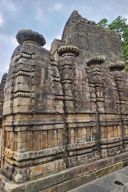Katarmal Temple, a magnificent Surya temple also known as the Bara Aditya Temple, is situated about 17 kilometers from Almora, India