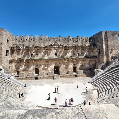 Teatro romano di Aspendo, Turchia. Foto di Valeria Caldelli